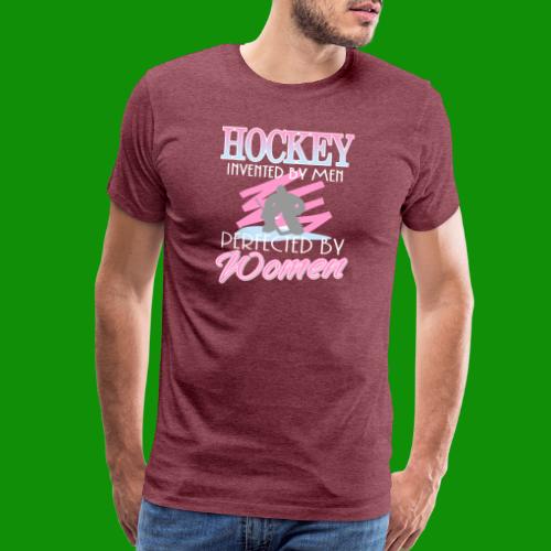 Hockey Perfected by Women - Men's Premium T-Shirt