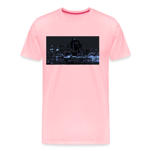 detroit skyline abstract - Men's Premium T-Shirt