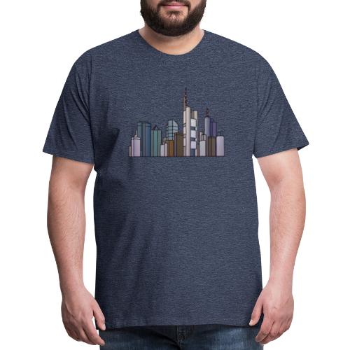 Frankfurt skyline - Men's Premium T-Shirt