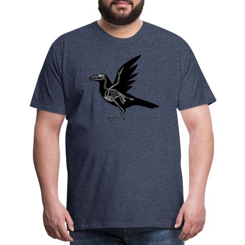 Skeleton Raven - Men's Premium T-Shirt