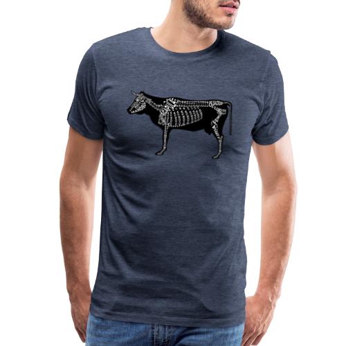 Skeleton Cattle - Men's Premium T-Shirt