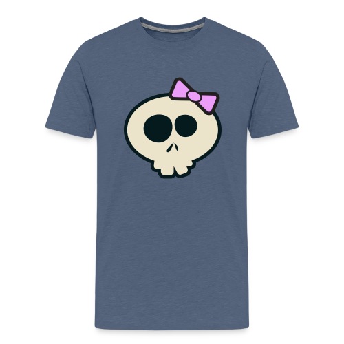 Cute Skull Lavender - Men's Premium T-Shirt