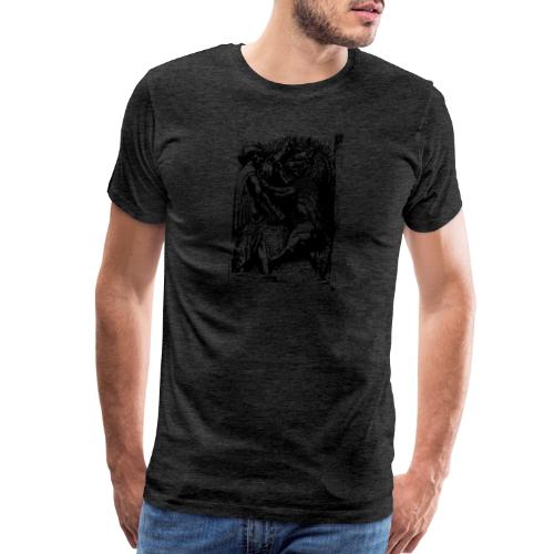 Lion and Warrior - Men's Premium T-Shirt