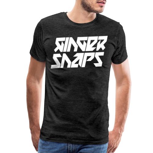 Ginger Snap5 logo (two lines white) - Men's Premium T-Shirt