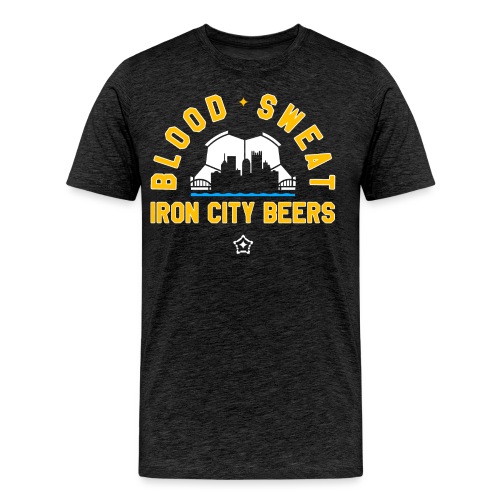 Blood, Sweat and Iron City Beers - Men's Premium T-Shirt