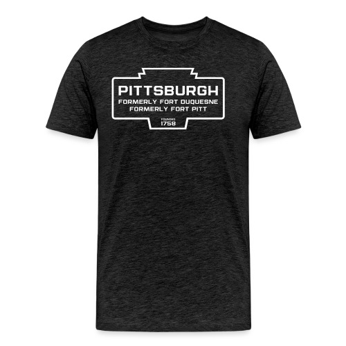 Pittsburgh - Keystone Marker - Men's Premium T-Shirt