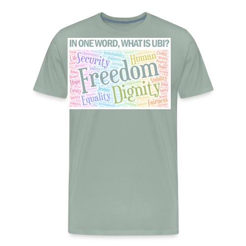 Basic Income in one word - Men's Premium T-Shirt