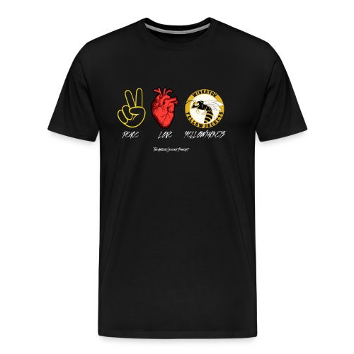 Peace Love Yellowjackets - Men's Premium T-Shirt