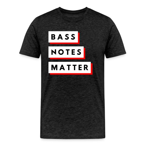 Bass Notes Matter Red - Men's Premium T-Shirt