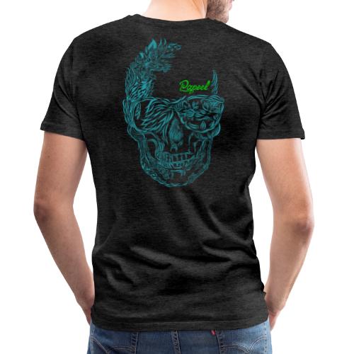 Floral skull Papeel Arts - Men's Premium T-Shirt