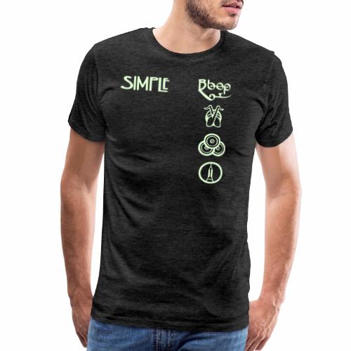 simplesymbolsvert - Men's Premium T-Shirt