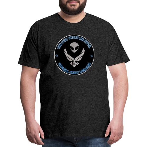 BlackOpsTransBigger1 Front with Mr Grey Back Logo - Men's Premium T-Shirt