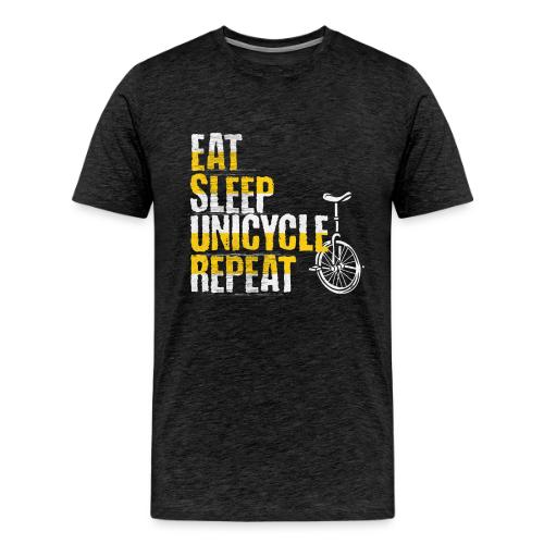 Eat Sleep Unicycle Repeat - Men's Premium T-Shirt