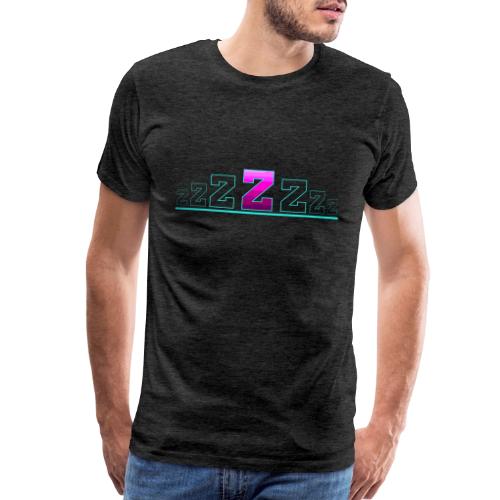 Letter Z – Capital Varsity Alphabet Monogram - Men's Premium T-Shirt