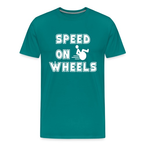 Speed on wheels for real fast wheelchair users - Men's Premium T-Shirt