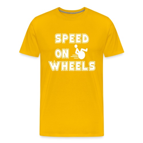 Speed on wheels for real fast wheelchair users - Men's Premium T-Shirt