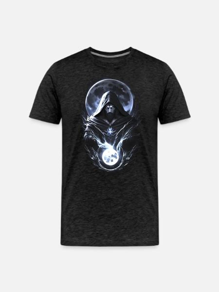 Moon wizard - Men's Premium T-Shirt - charcoal grey