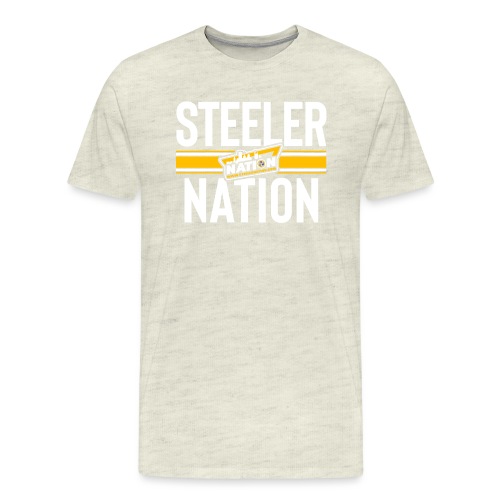 SteelerNation.com - Stripe - Men's Premium T-Shirt