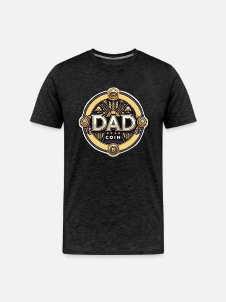 Dad Coin - Men's Premium T-Shirt - charcoal grey