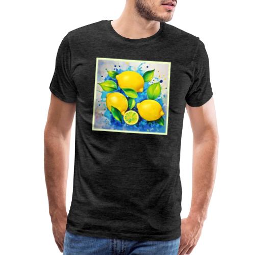 Lemons Splash of Color - Men's Premium T-Shirt