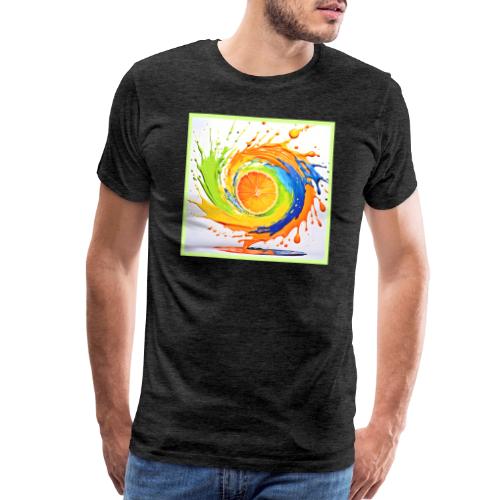 Citrus Splash of Color Design - Men's Premium T-Shirt