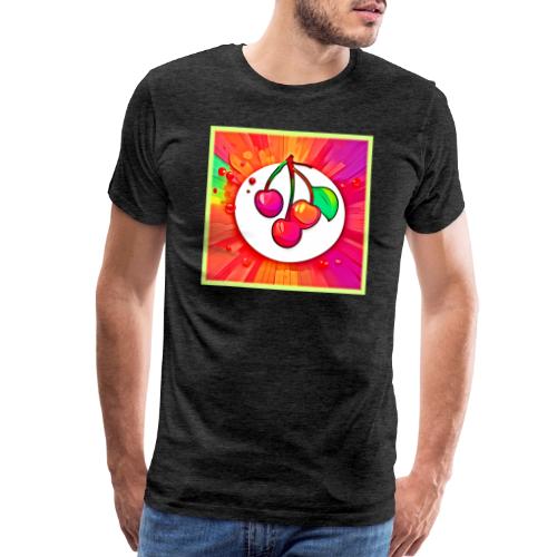 Cherry Pop Art Burst - Men's Premium T-Shirt