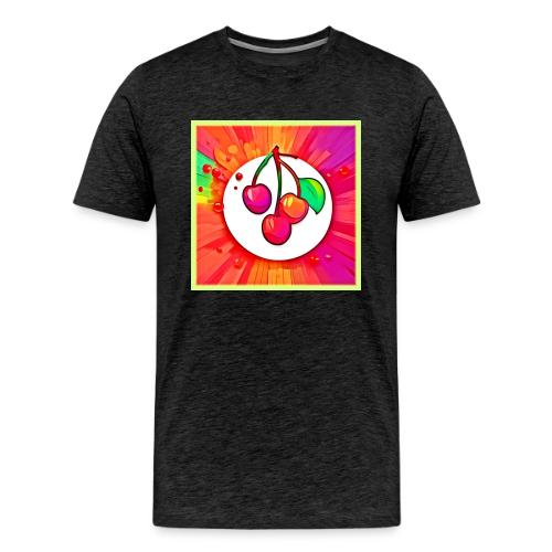 Cherry Pop Art Burst - Men's Premium T-Shirt