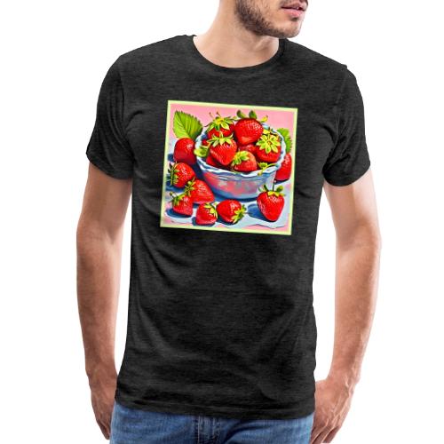 Fresh Strawberry Bowl - Men's Premium T-Shirt