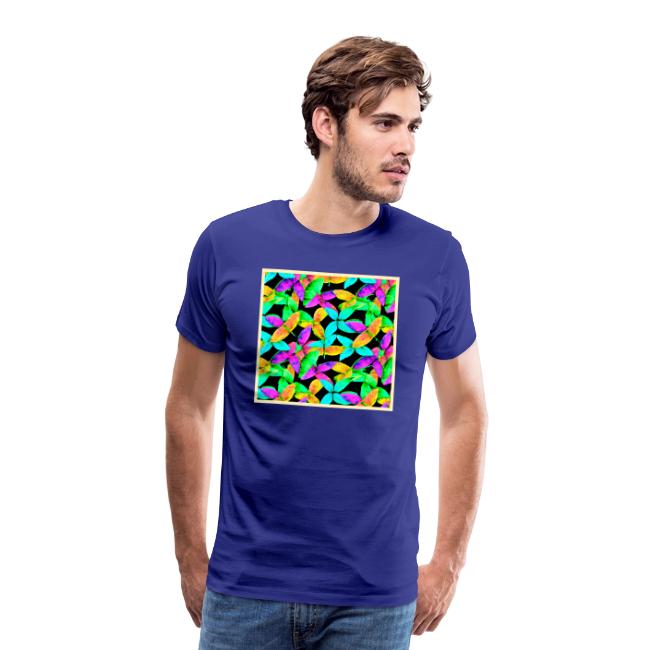 Neonscape Leaf Pattern