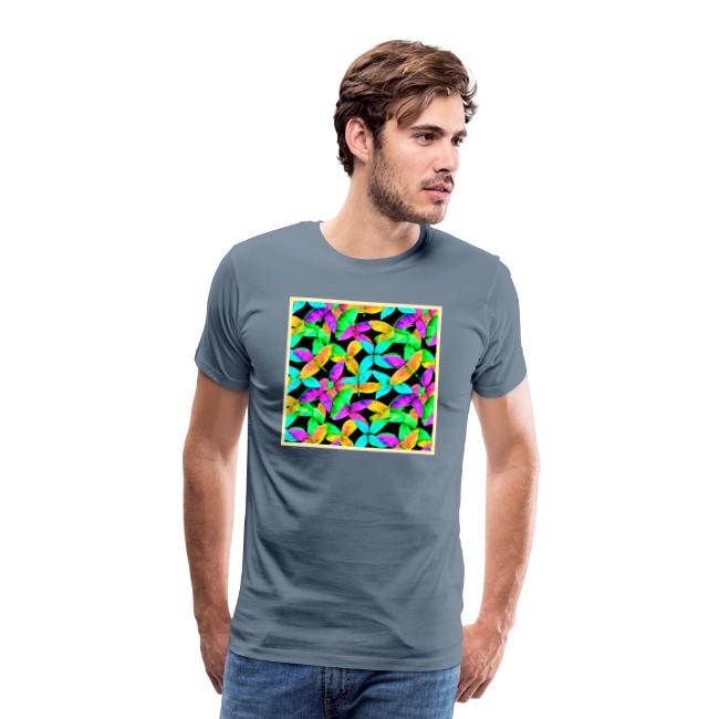 Neonscape Leaf Pattern