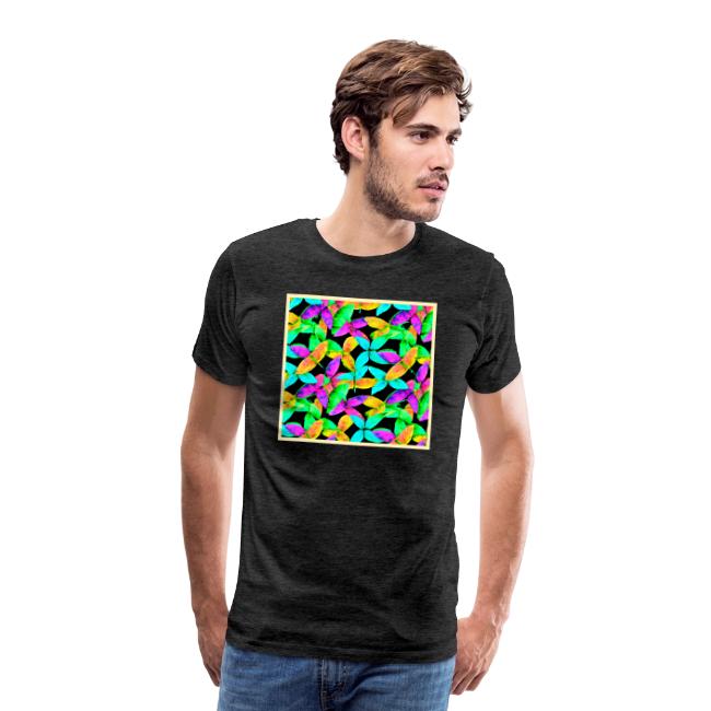 Neonscape Leaf Pattern