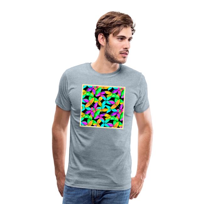 Neonscape Leaf Pattern