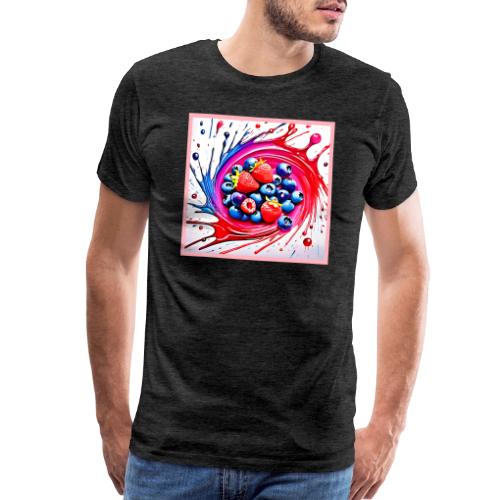 Berry Splash: Color Burst - Men's Premium T-Shirt