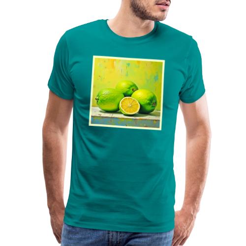 Limes' Bright Summer Pop Design - Men's Premium T-Shirt