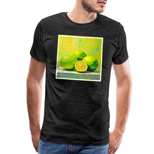 Limes' Bright Summer Pop Design - Men's Premium T-Shirt