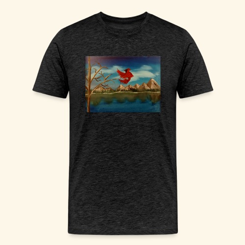 Resting Cardinal - Men's Premium T-Shirt