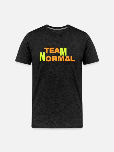 TEAM NORMAL - Men's Premium T-Shirt - charcoal grey