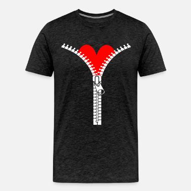 Open Heart Surgery Humor Zipper I Survived T-shirt' Men's T-Shirt