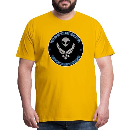 BlackOpsTransBigger1 FrontOnly with OTchan Back - Men's Premium T-Shirt