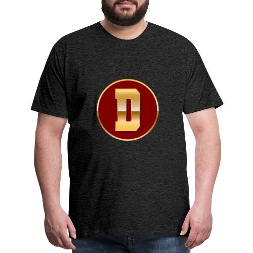 Letter D – Capital Varsity Alphabet Monogram - Men's Premium T-Shirt