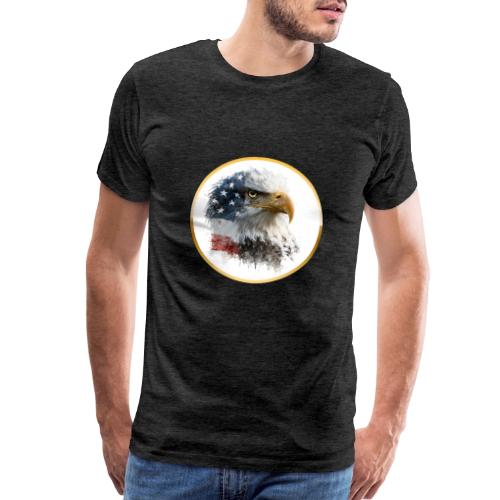 USA: Patriot Wing Emblem - Men's Premium T-Shirt