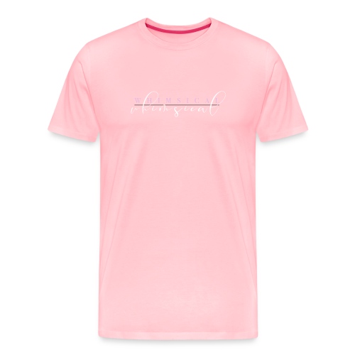 Whimsical Logo 2021 Pink and White - Men's Premium T-Shirt