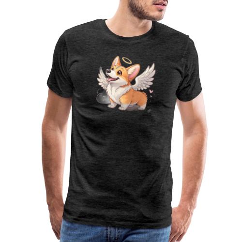Angel Wings Corgi - Men's Premium T-Shirt