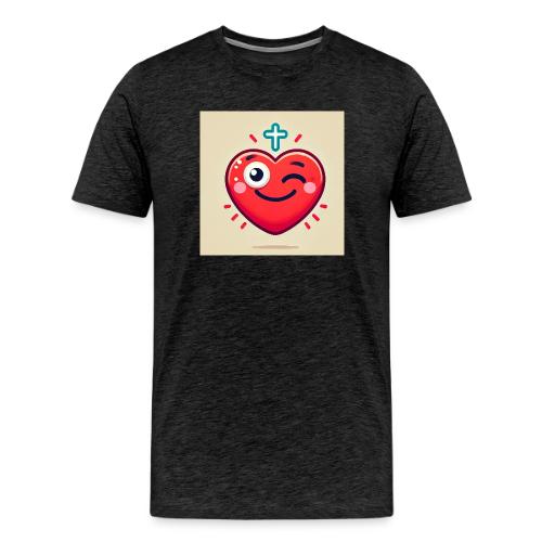 DALLE 2025 09 13 15 56 10 A winking heart sh - Men's Premium T-Shirt