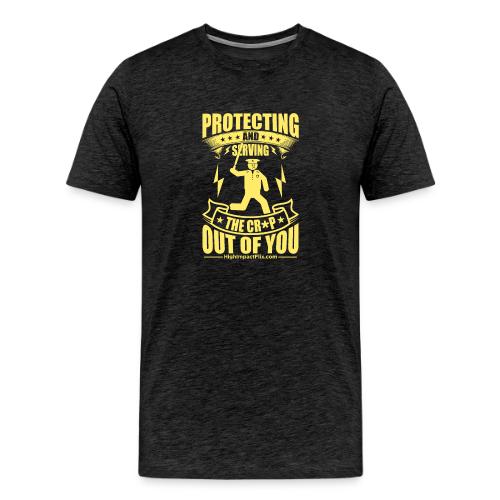 Protect Serve COP YELLOW - Men's Premium T-Shirt