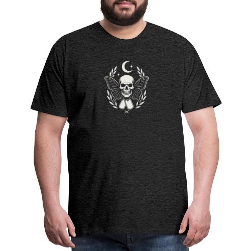 Skull butterfly dog tags - Men's Premium T-Shirt