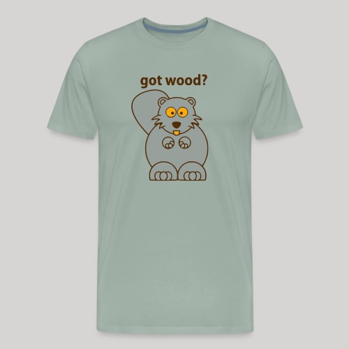 Beaver wants wood - Men's Premium T-Shirt