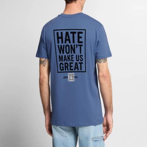 Hate (black, back-facing) - Men's Premium T-Shirt
