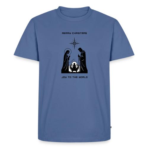 Joy to the World T-Shirt | Minimalist Nativity - Men's Premium T-Shirt