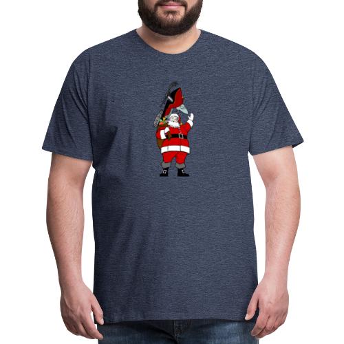 Snowmobile Present Santa - Men's Premium T-Shirt